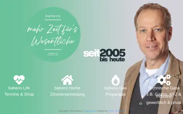 Website baheco Esselbach – Screenshot